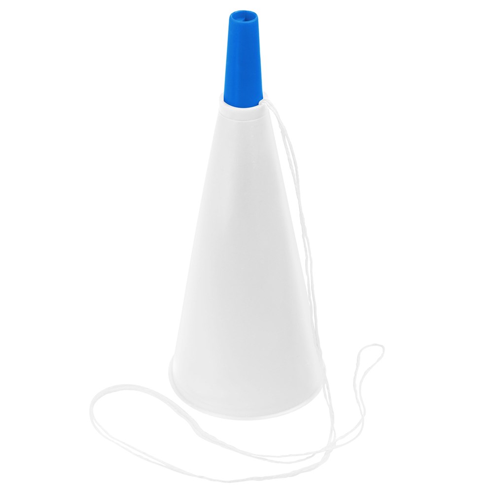 Fan-Horn - weiß, blau