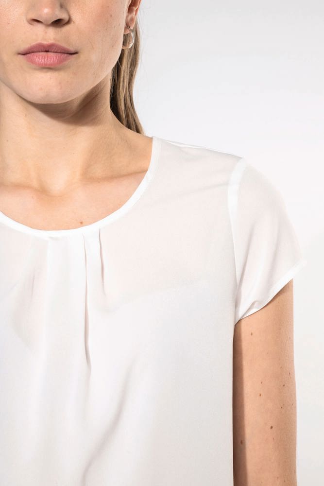 K5002 - Kurzarm-Kreppbluse für Damen