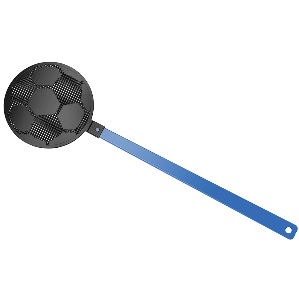 Fliegenklatsche "Fußball" - blau, schwarz