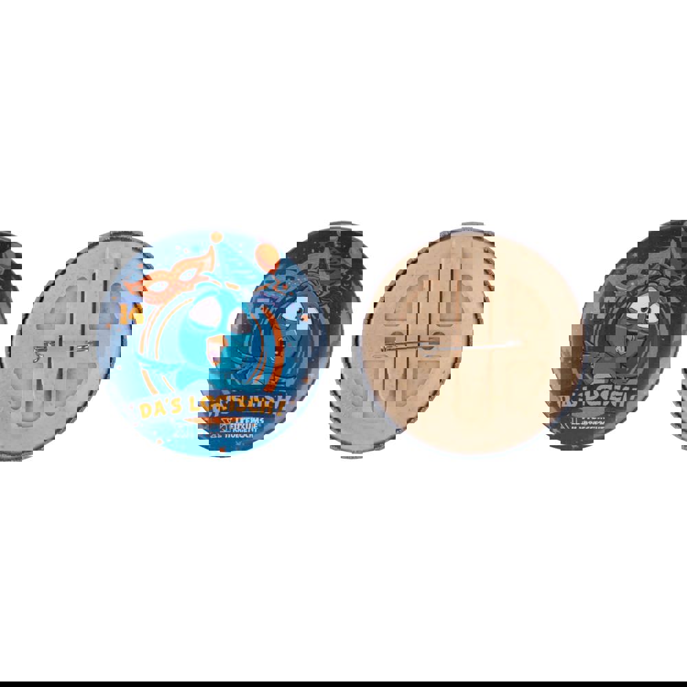 Bio-button 56mm mit doppelt gesicherter Nadel