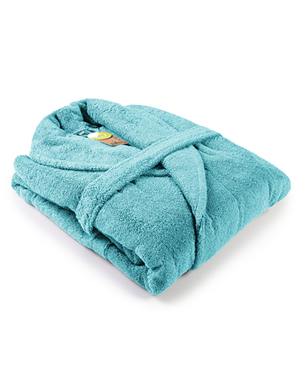 ARTG - Bathrobe Shawl Collar - Pacific Blue