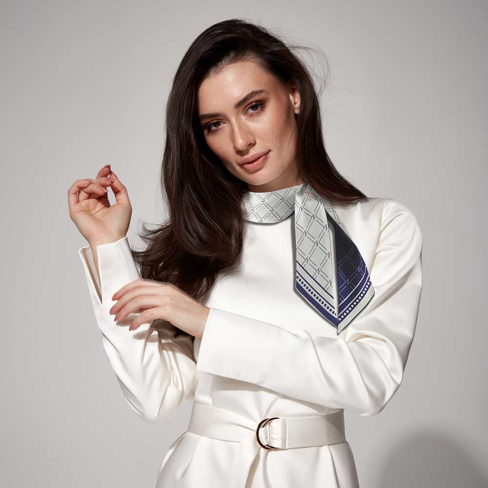 Twillie Schals aus 100% Twill Seide, bedruckt im Siebdruckverfahren