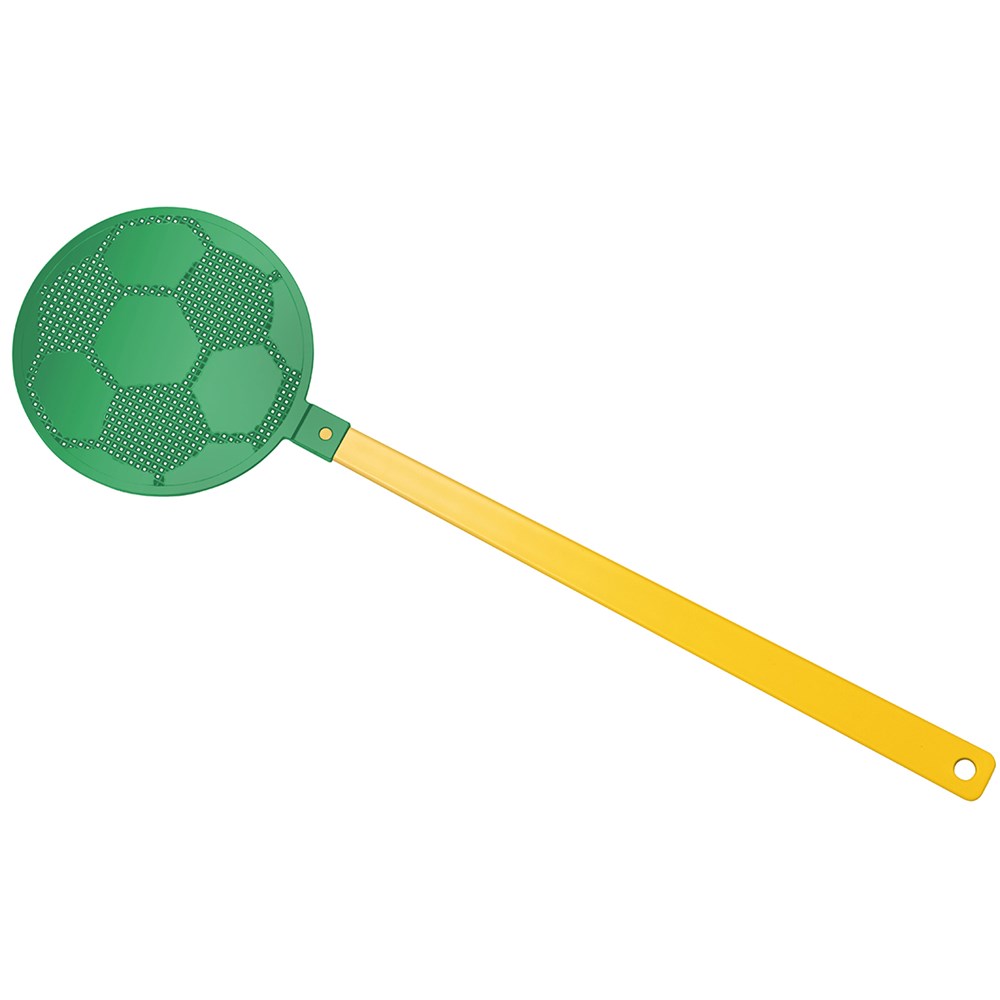 Fliegenklatsche "Fußball" - gelb, grün