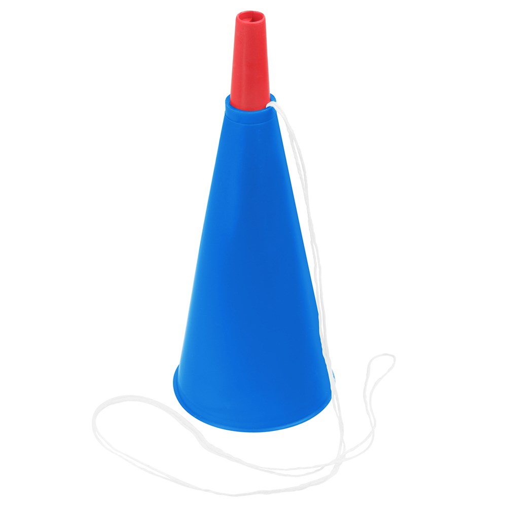 Fan-Horn - blau, rot