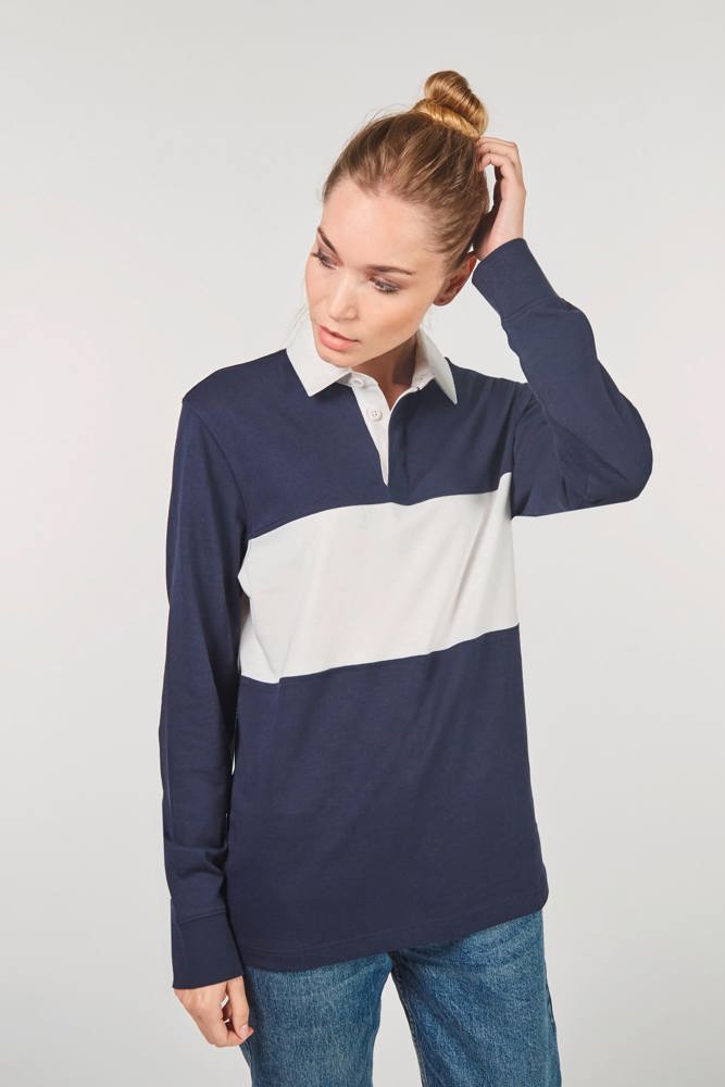 PA429 - Rugby-Polohemd mit langen Ärmeln