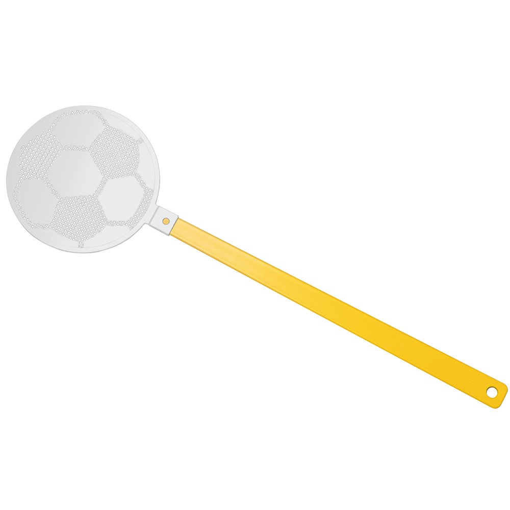Fliegenklatsche "Fußball" - gelb, weiß