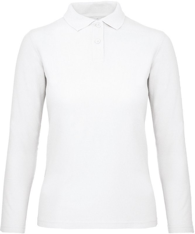 B&C ID.001 Ladies' long-sleeved polo shirt