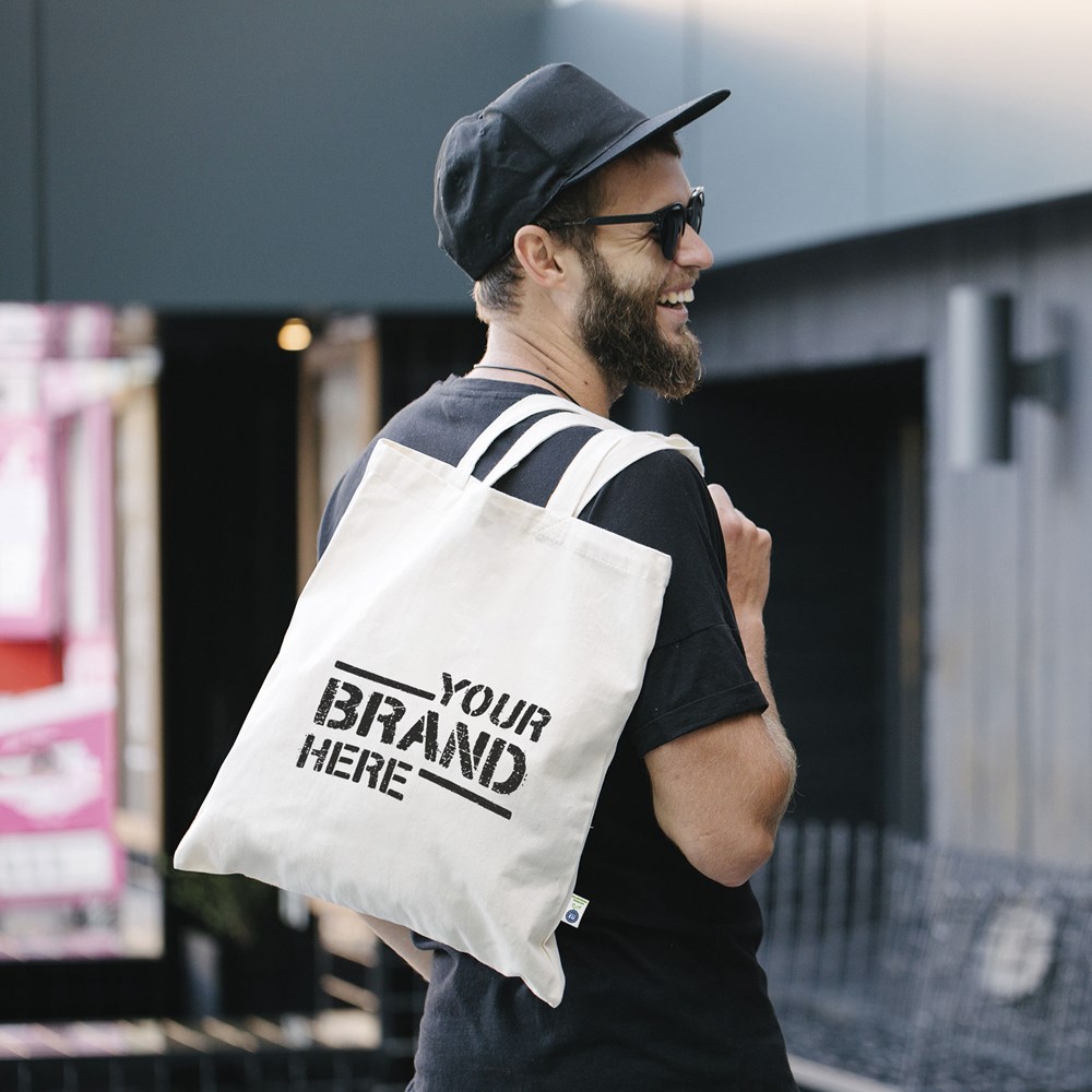 INNSBRUCK – Tragetasche aus Holzfasern mit langen Henkeln, Made in Germany