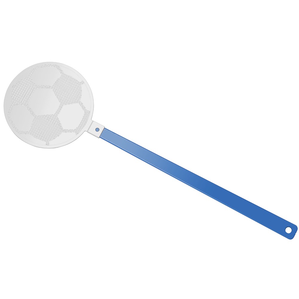 Fliegenklatsche "Fußball" - blau, weiß