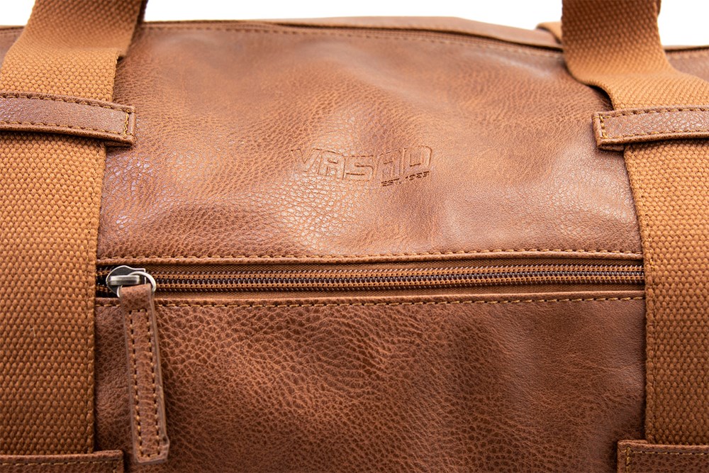 VASAD Klassischer Duffel, Cognac