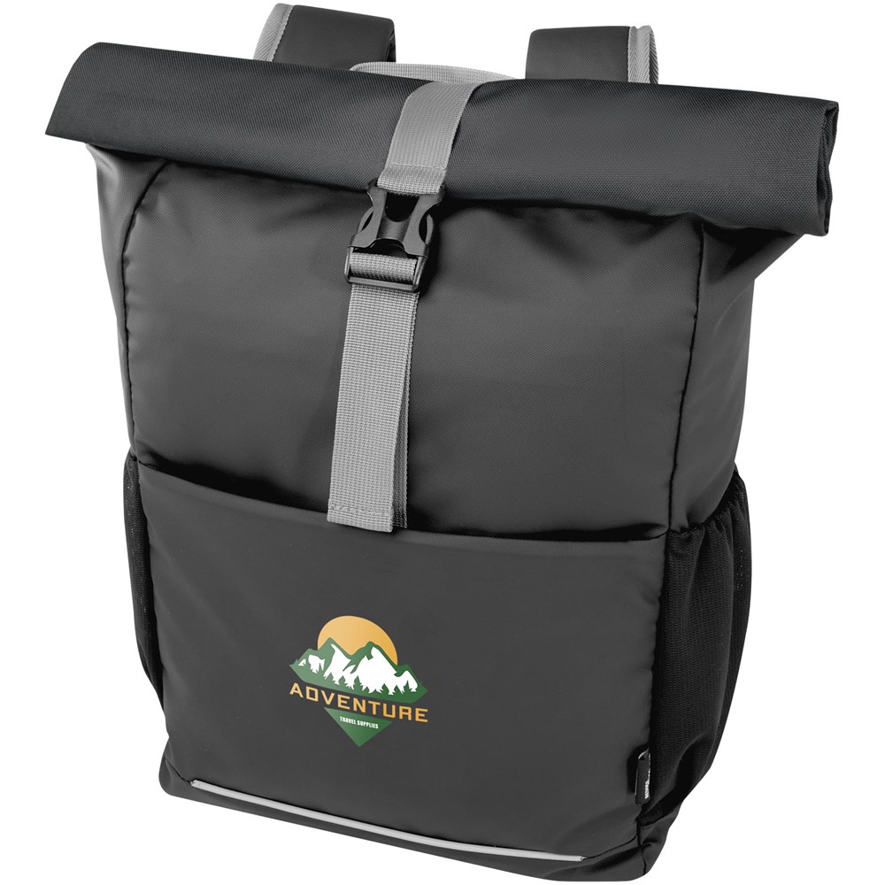 Aqua 15" wasserabweisende Fahrradtasche aus GRS Recyclingmaterial 20 L