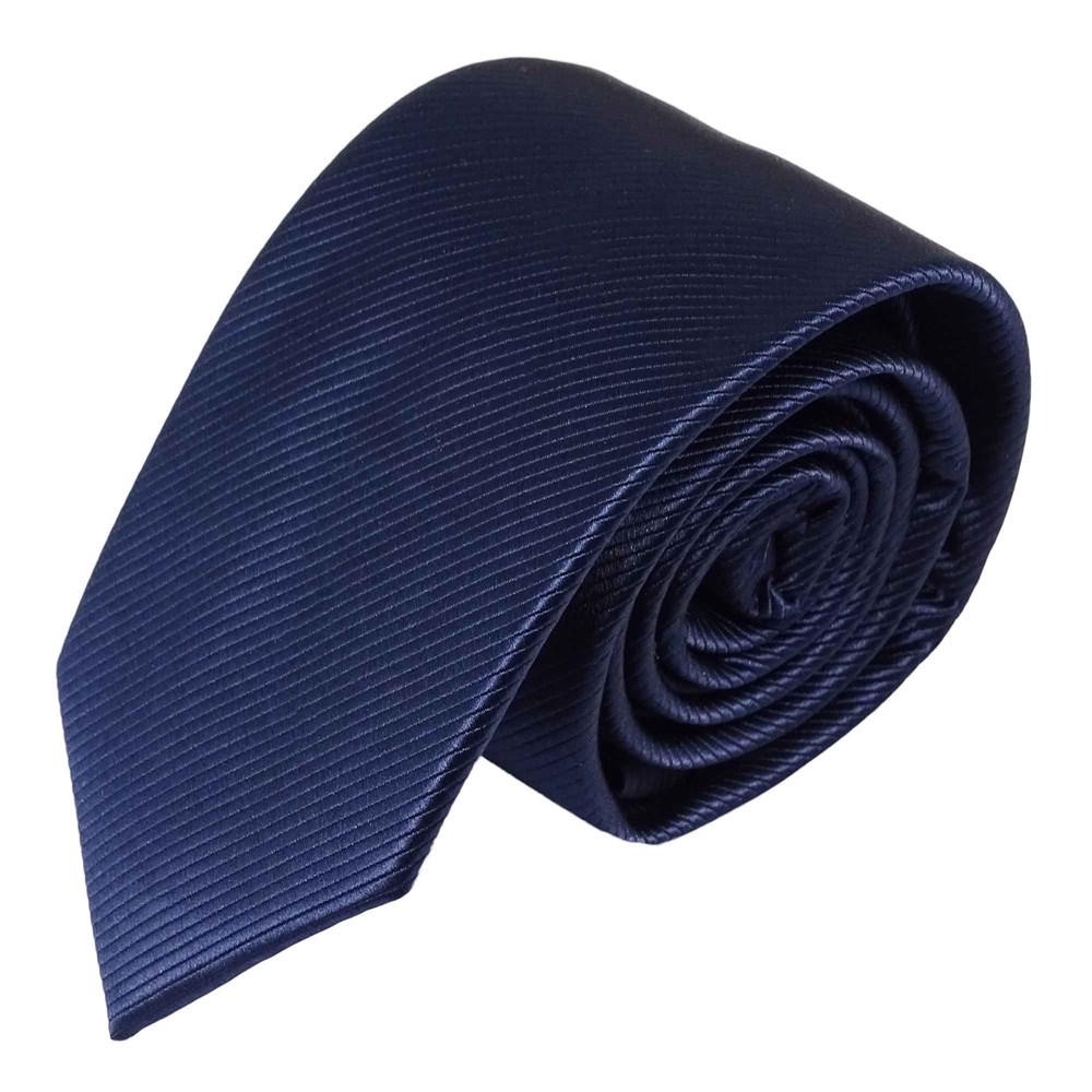 Krawatte für Herren aus 100% Seide - handgefertigt in Italien - 150 x 7 cm - blau