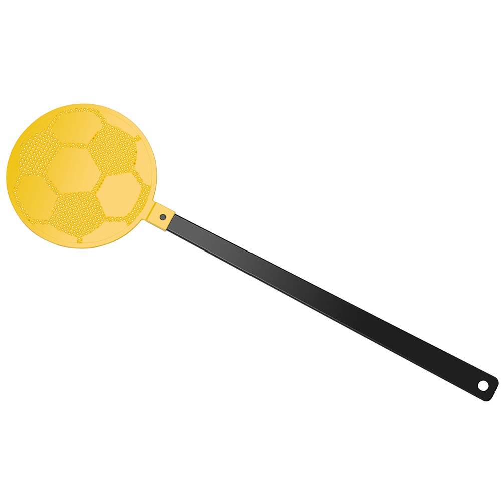 Fliegenklatsche "Fußball" - schwarz, gelb