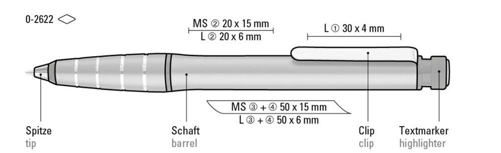 2in1 Druckkugelschreiber