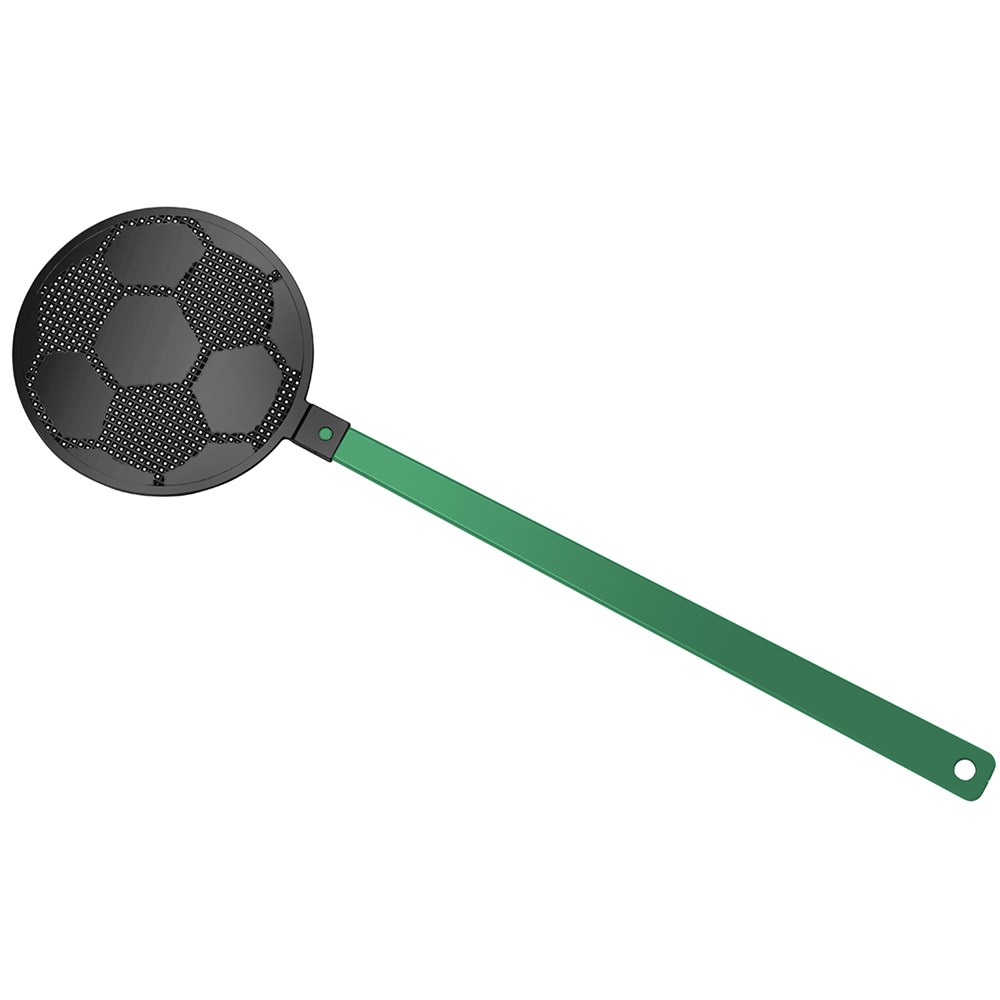 Fliegenklatsche "Fußball" - grün, schwarz