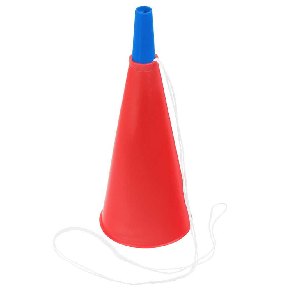Fan-Horn - rot, blau