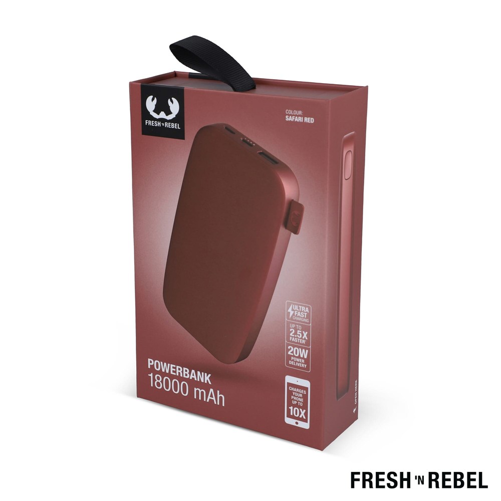 2PB18100 | Fresh 'n Rebel Powerbank 18000mAh USB-C Fast Charging 20W
