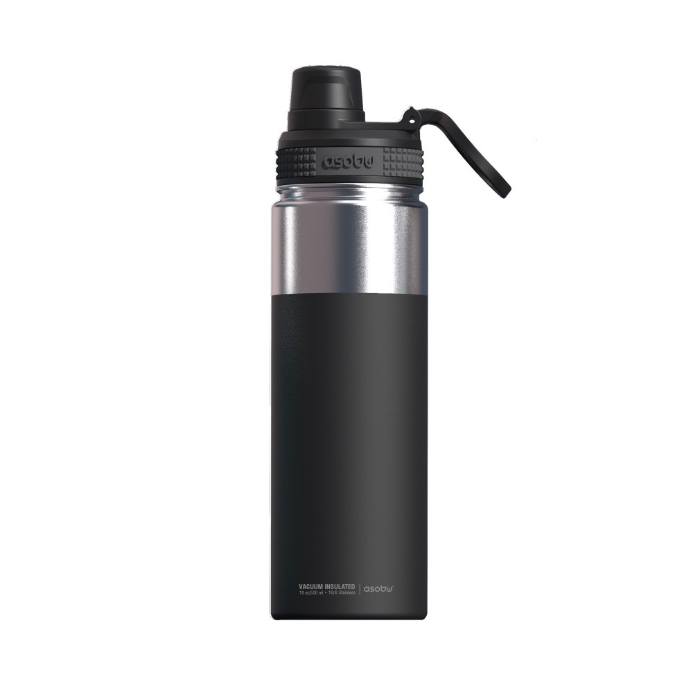 ASOBU ALPINE FLASK Isoliertrinkflasche NEW VERSION TMF6 BLACK