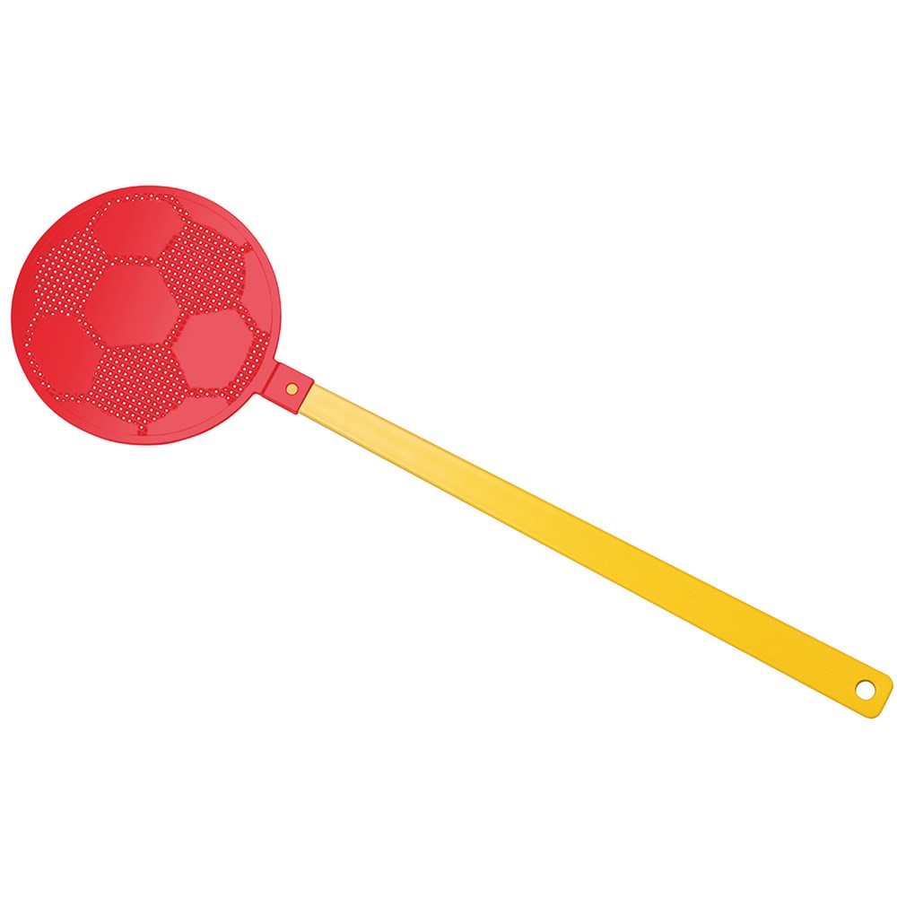Fliegenklatsche "Fußball" - gelb, rot